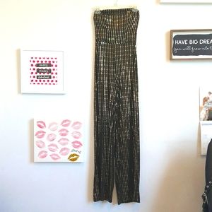 Strapless dressy jumpsuit